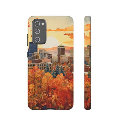An Urban Autumn Overlook - Impact Resistant Phone Case Samsung Galaxy S20 FE Glossy